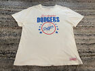 Los Angeles Dodgers MLB Mitchell & Ness T-Shirt Beige Womens 2XL Short Sleeve