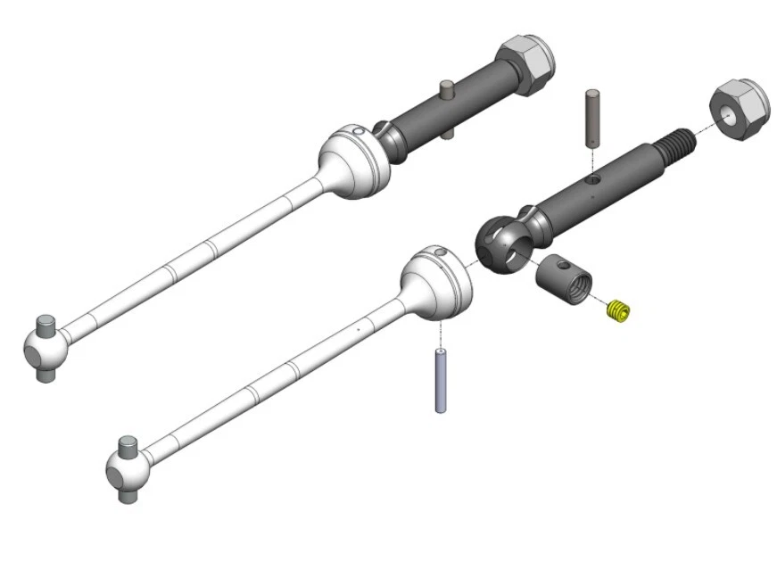 Kit CVD Brillante MIP para Losi Mini-T y Mini-B 2.0 Series 20060 Foto 1 de 1