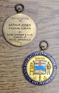 Mine Rescue Work Medal Coleman Hillcrest Mine Disaster Alberta WCB SIEBE GORMAN - Picture 1 of 9