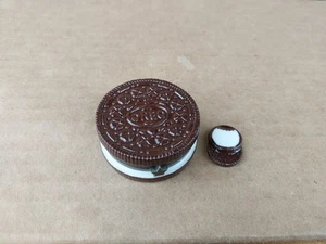 Porcelain Hinged Oreo Trinket Box Cookie Trinket Midwest Cannon Falls - Picture 1 of 15