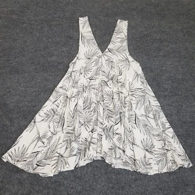 Rip Curl Talla M BoHo Blanco Midi Solero Mangas Tropical Estampado Floral Fluido Foto 1 de 4