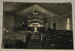 Postcard/Photo On Cardboard Interior F G Church Sioux Falls South Dakota 1906 - Picture 1 of 2
