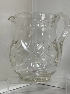 "Jarra vintage de cristal de 6"" de alto" - Imagen 1 de 9