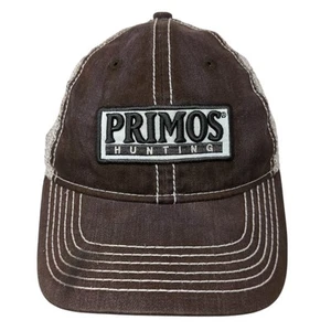 Primos Hunting Trucker Cap Brown One Size Adjustable Embroidered Mesh Back - Picture 1 of 9