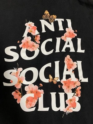 Anti Social Social Club Butterfly Zipper Hoodie- SMALL - Image 1 of 4
