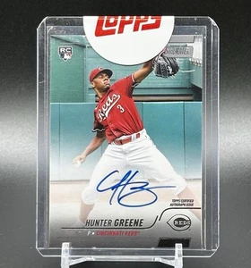2022 Stadium Club SCBA-HG Hunter Greene On Card Auto RC Cincinnati Reds Sealed - Picture 1 of 2