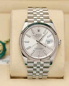 Rolex Datejust 126234 2023 Silver Dial 36mm Jubilee - Picture 1 of 9