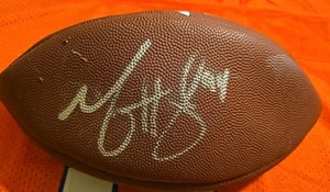 Autographed Wilson NFL Football Signed Unknown Autograph 18 - Picture 1 of 3