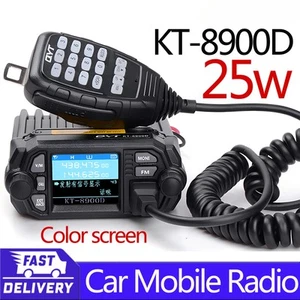KT-8900D 25-Watt Walkie Talkie VHF/UHF 136-174/400-480MHz Car MINI Mobile Radio - Picture 1 of 13