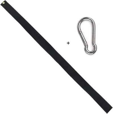 Transmisor de cinta de luto negro de 5 pies para bandera de 3x5' + 1 pieza de resorte a presión negro  Foto 1 de 4