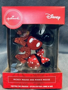Disney Licensed Christmas ornaments By Hallmark Mickey & Minnie 22 New In Box - Picture 1 of 9