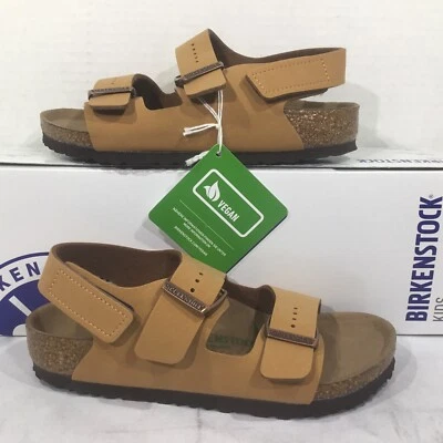 Birkenstock Youth Size 12 EU 30 Narrow Milano HL Caramel Vegan Sandals Y23-1092 - Image 1 of 4