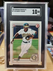 2020 Bowman Robert Puason BP-145 1st Prospect SGC 10 GEM MINT A's - Picture 1 of 1
