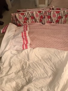 just born 5 piece crib set