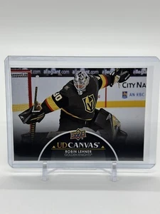 2021-22 Upper Deck Series 1 Black UD Canvas #C81 Robin Lehner - Golden Knights - Picture 1 of 2