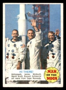 1969 Topps Man on the Moon #51B Hi There! EX *d3