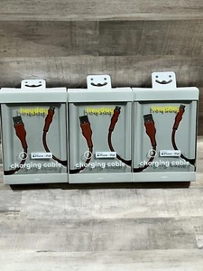 Set of 3 Heyday Apple iPhone USB A to Apple iPhone Charging Cable 6ft Red - Picture 1 of 6