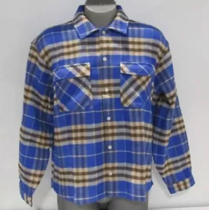 NWT! Represent Men's L Heavyweight Initial Flannel Shirt Cobalt ML2005-109 $310 - Picture 1 of 7