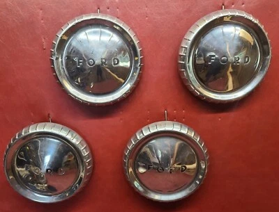 Ford Falcon 1960 1961 1962 plato para perros 9 1/2" tapacubos pobreza tapacubos juego de 4 Foto 1 de 4