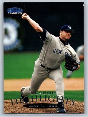 1999 Fleer Tradition Update Roger Clemens Season Highlights Yankees #U-143 - Image 1 of 2