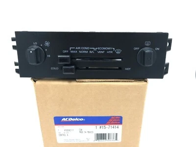 15-71414  Corvette 84 85 86 87 88 89 Manual Climate Temperature Control 16040111 - Image 1 of 4