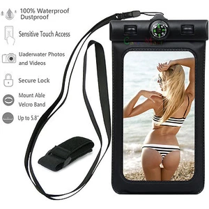 3Pack Waterproof Phone Case Dry Pouch Bag with Lanyard for iPhone Samsung LG - Picture 1 of 6