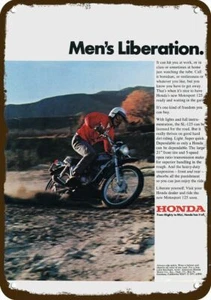 Honda Motociclismo 125 1970 aspecto vintage letrero de metal - liberación para hombre - Imagen 1 de 1