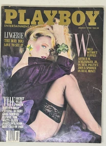 Playboy Magazine March 1988 ~ Lingerie Issue, Actor Tom Waits - GOOD - Picture 1 of 1