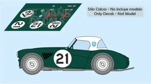 Decals Austin Healey 3000 Le Mans 1961 1:32 1:43 1:24 1:18 slot calcas - Picture 1 of 1