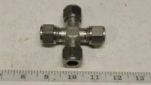 Gyrolok Tube Cross Hoke Union Single Unit 8C316 - Picture 1 of 3