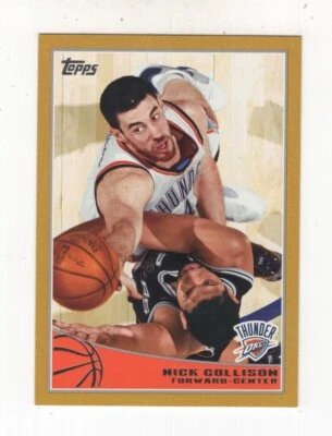 2009-10 TOPPS BASKETBALL GOLD NICK COLLISON OKC THUNDER #213  /2009 - Image 1 of 4