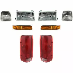 FOR FD F-150 1992 - 1996 HEADLIGHT & CORNER & SIGNAL & TAIL LAMP RIGHT & LEFT - Foto 1 di 1