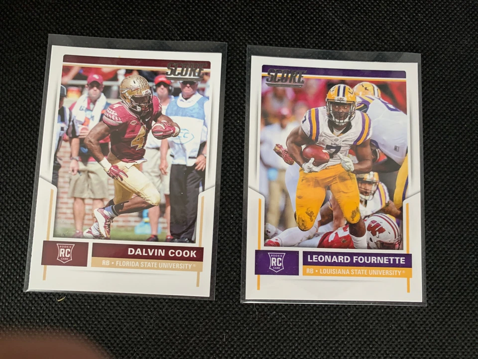 2017 Score DALVIN COOK & LEONARD FOURNETTE Rookie Lot (2) - Image 1 of 2