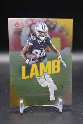 CeeDee Lamb, Dallas Cowboys, 2024 Panini Luminance, Gold, 167/299, #17 - Image 1 of 2