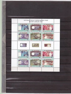 Saint martin paper money mnh complete sheet of 2 sets with logos 2011 - Picture 1 of 1