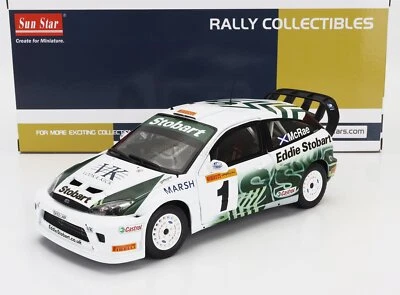 MODELLINO AUTO STATICO SUNSTAR FORD FOCUS WRC PIRELLI RALLY 2005 MCRAE 1/18 - Immagine 1 di 4