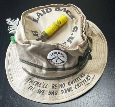 De colección 1989 Laid Back Hunters Association Novedad Mordaza Sombrero Winchester Escopeta Foto 1 de 4