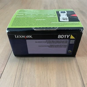 Lexmark Unison 801Y Tonerkassette Gelb CX310 CX410 CX510 ungeöffnete Verpackung Neu - Bild 1 von 6