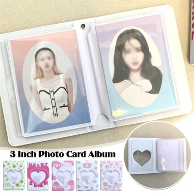 Carpeta de tarjetas fotográficas Kpop de 3 pulgadas 20 páginas álbum de fotos ídolo almacenamiento de tarjetas mini Foto 1 de 4