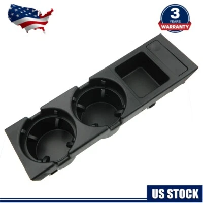 Nakkaa Black Center Console Cup Holder For BMW 325Ci 2006 2-Door 51168217953 - Изображение 1 из 4