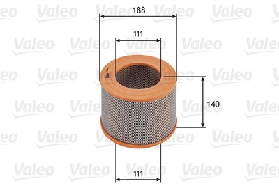 Filtro de aire VALEO 585685 para TOYOTA VW Foto 1 de 3