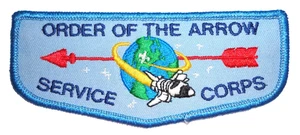 1989 National Jamboree OA Service Corps Staff Flap - Order of the Arrow - Picture 1 of 1