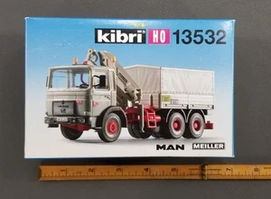 Kibri HO Model Kit 13532 MAN MEILLER HEAVY TRUCK W/ATTACHED CRANE SEALED BOX - Picture 1 of 4
