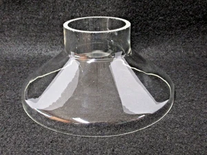 ANTIGUO ILUMINADOR DE CRISTAL BAJO PANTALLA PARA LÁMPARA DE ACEITE - Imagen 1 de 8