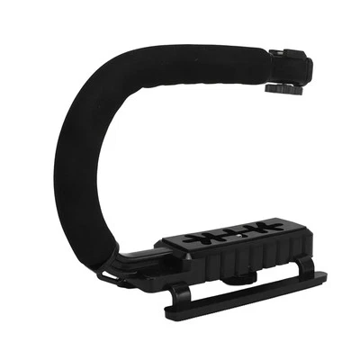 Video Action Stabilizing Handle Aluminum Alloy And Abs U Type Camcorder Ha AM - Image 1 of 4