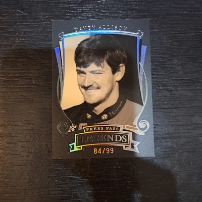 HOF'er DAVEY ALLISON 2006 Press Pass Legends HOLOFOIL PARALLEL #d/99 #H33 - Image 1 of 2