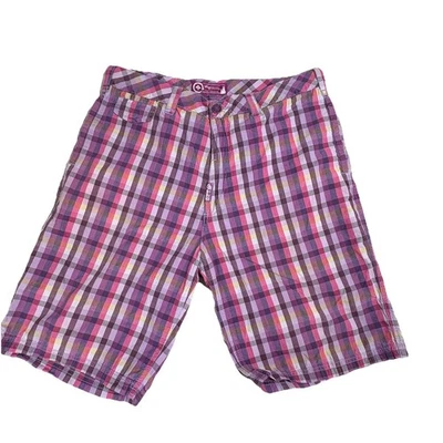 LRG Lifted Research Group Plaid Cargo Shorts Men’s 34 Ripstop Baggy Hip Hop Y2K - Image 1 of 4