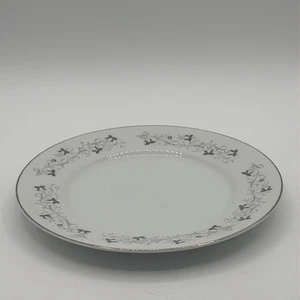 Moon Mist Fine China 3000 Japan, Silver Rim, 1 Small Plate 7 5/8” - Picture 1 of 4