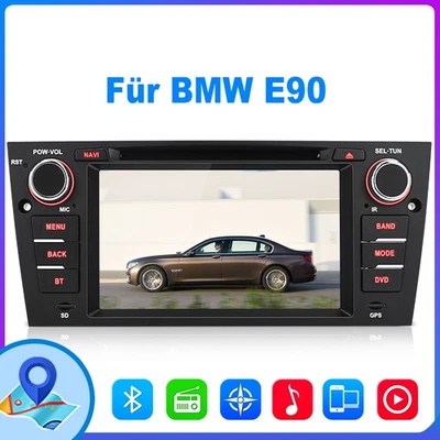 Autoradio Für BMW 3er E90 E91 E92 E93 316i 320i GPS Navi CD DVD Bluetooth DAB - Bild 1 von 4