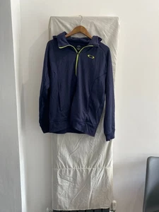OAKLEY Navy Full Zip Hoodie Size XL - Picture 1 of 4